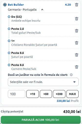 Biletul Zilei Bet Builder din 4 iunie 2025