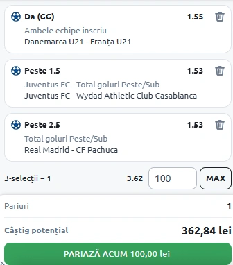 Biletul Zilei Betano din 22 iunie 2025