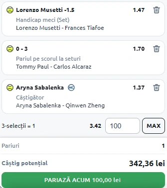 Biletul Zilei Roland Garros din 3 iunie 2025