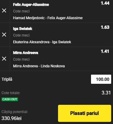 Biletul Zilei din Tenis 26.06.2025