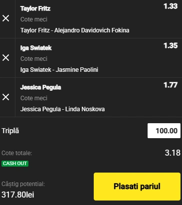 Biletul Zilei din Tenis 27.06.2025