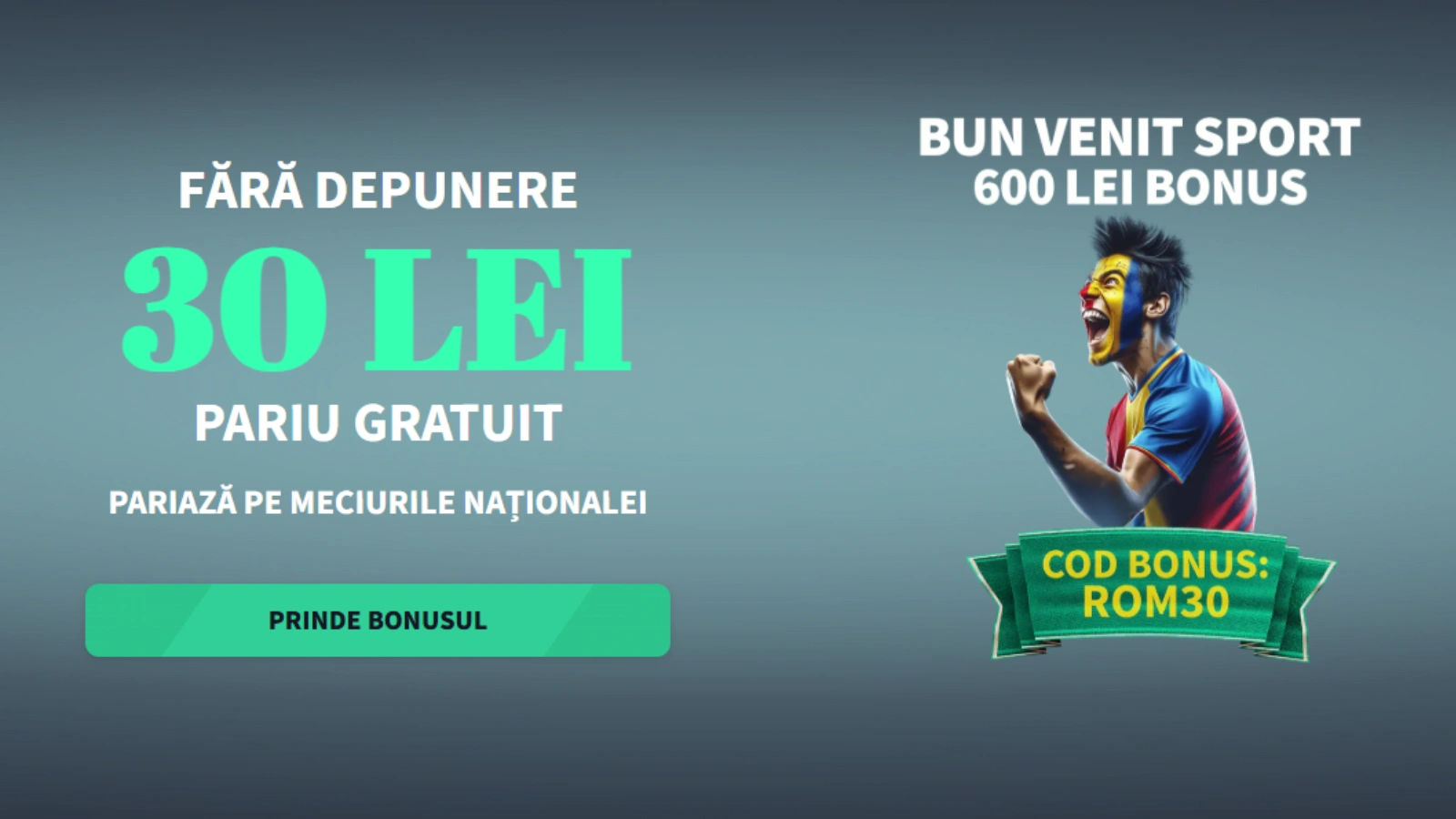 Câștigă 30 de lei Pariu Gratuit Fără Depunere pe meciurile României la Get's Bet