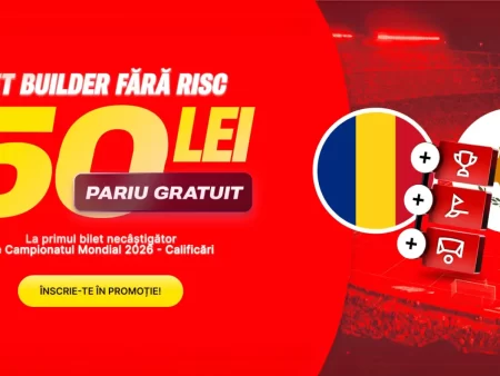 Câștigă 50 de lei Pariu Fără Risc pe Preliminariile Campionatului Mondial 2026 doar astăzi