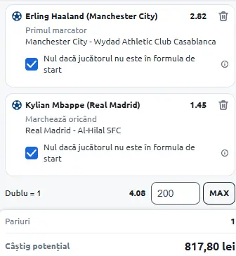 Biletul Zilei pe marcatori 18 iunie