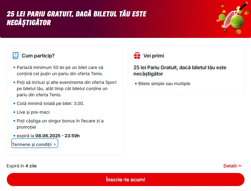 termeni si conditii 25 de lei freebet la superbet