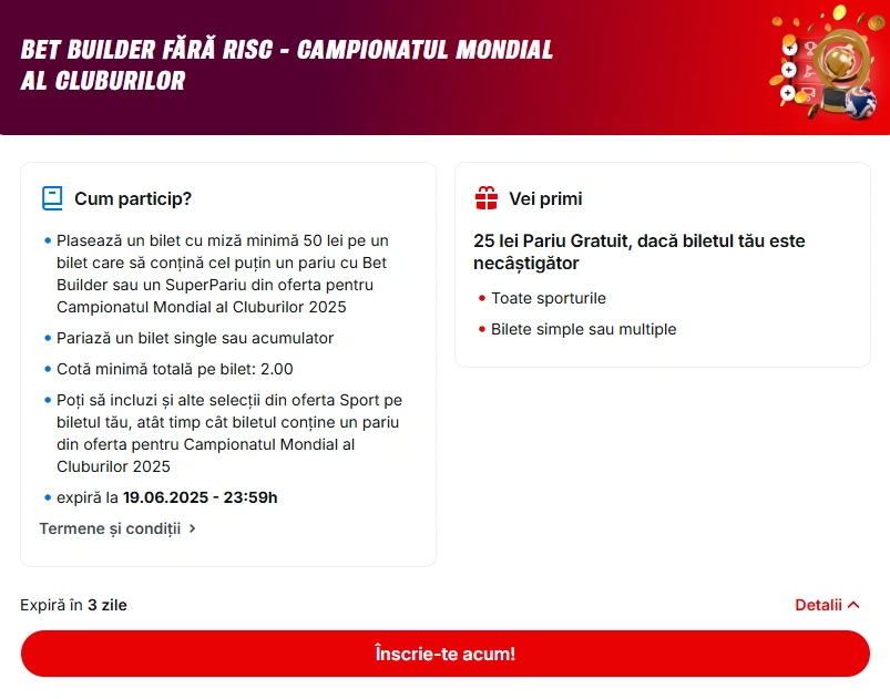 termeni si conditii oferta campionatul mondial al cluburilor 2025 superbet