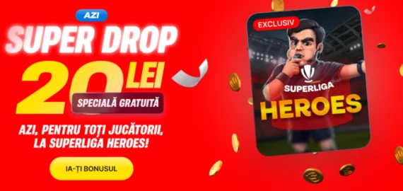 20 de LEI Rundă Specială Gratuită la Superbet pentru toată lumea la startul Superligii