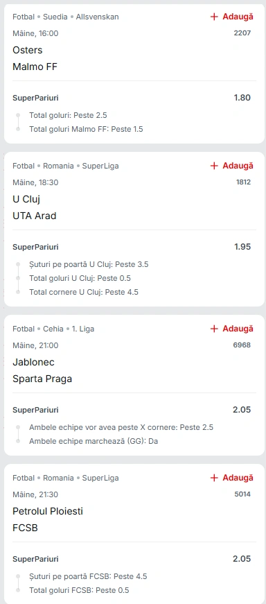 Biletul Zilei din Super Pariuri 19.07.2025