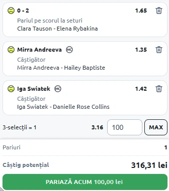 Biletul Zilei din Tenis 5 iulie 2025