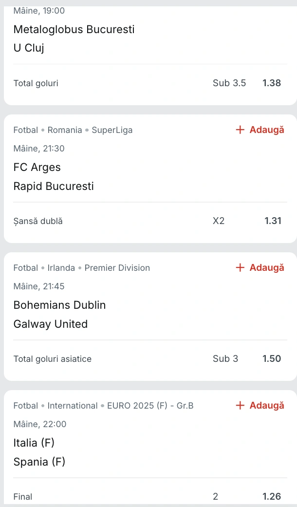 Biletul zilei din fotbal Superbet, 11 iulie 2025
