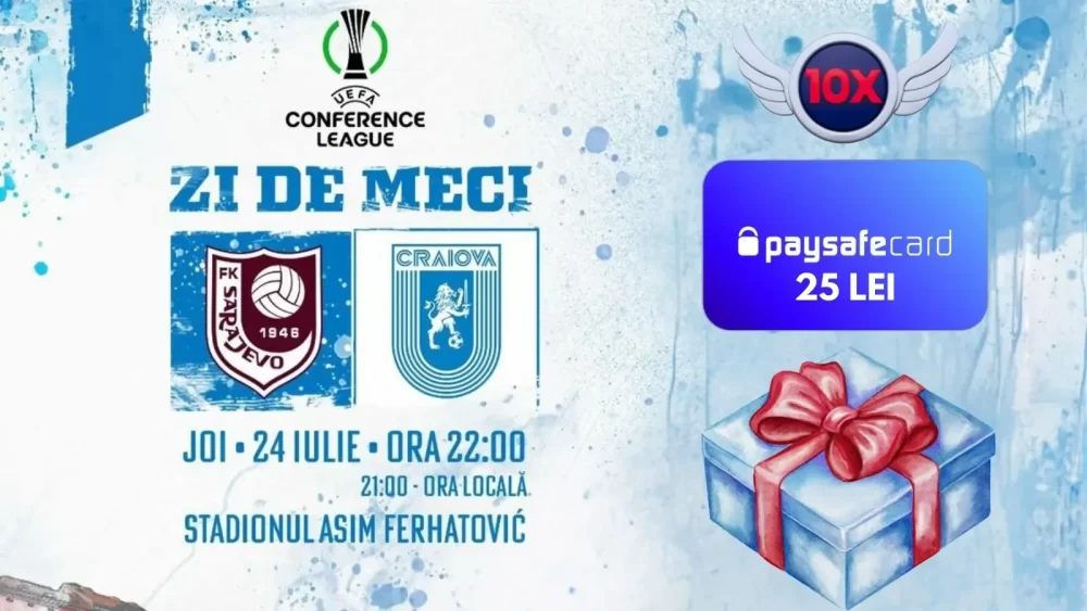 CONCURS Ghicește scorul corect la Sarajevo vs U Craiova și ai 25 de lei cadou!