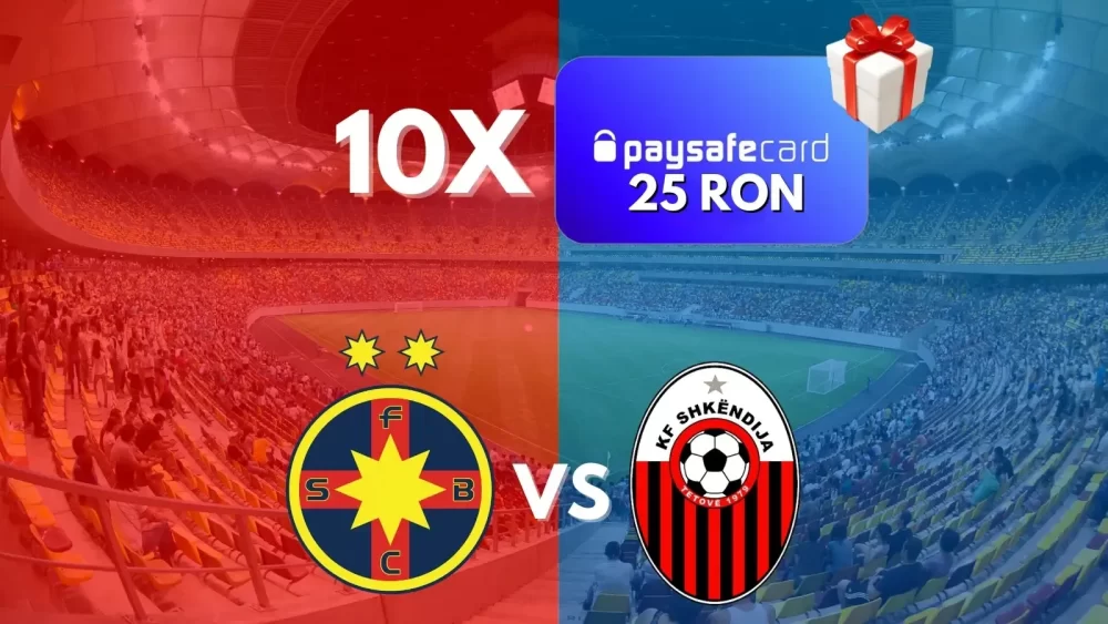 CONCURS Indică scorul corect la FCSB - Shkendija și ai 25 RON cadou! Participare gratuită