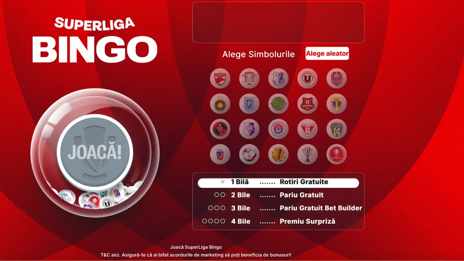 Câștigă în fiecare weekend cu SuperLiga Bingo de la Superbet