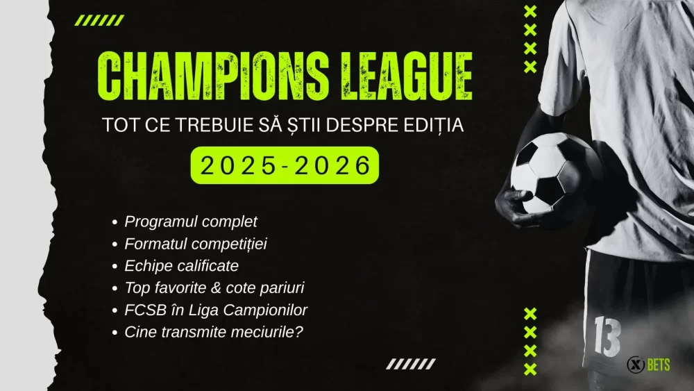 Champions League 2025:26 program, format, favorite și cote la pariuri