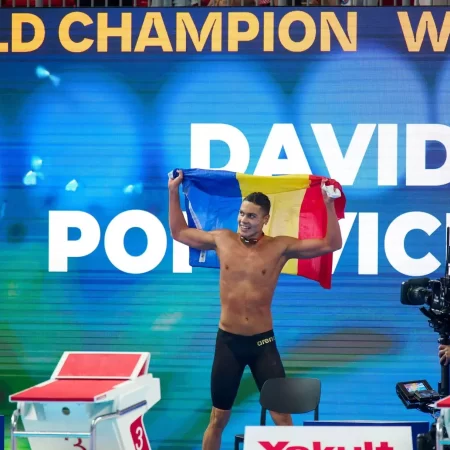 Cine transmite finala lui David Popovici la 100 m liber și ce șanse are să câștige