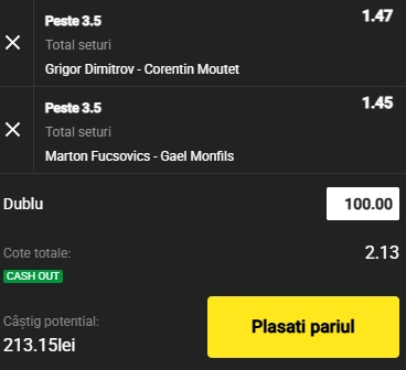 Cota 2 din Tenis 03.07.2025