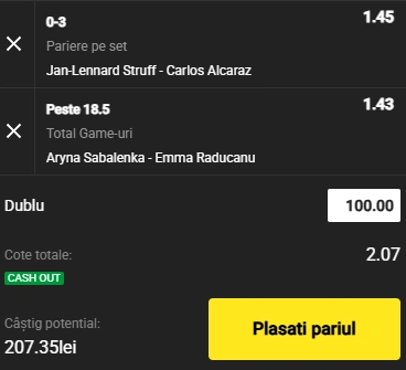 Cota 2 din Tenis 04.07.2025