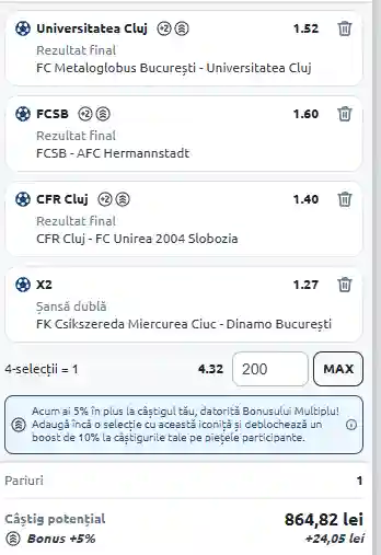 Biletul Etapei 1 din Superliga