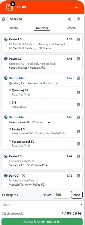 Biletul zilei din preliminariile Champions League 30 iulie 2025