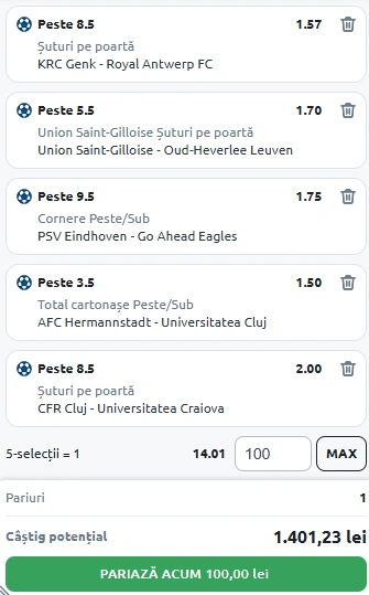 Biletul Zilei din Pariuri Speciale 03.08.2025
