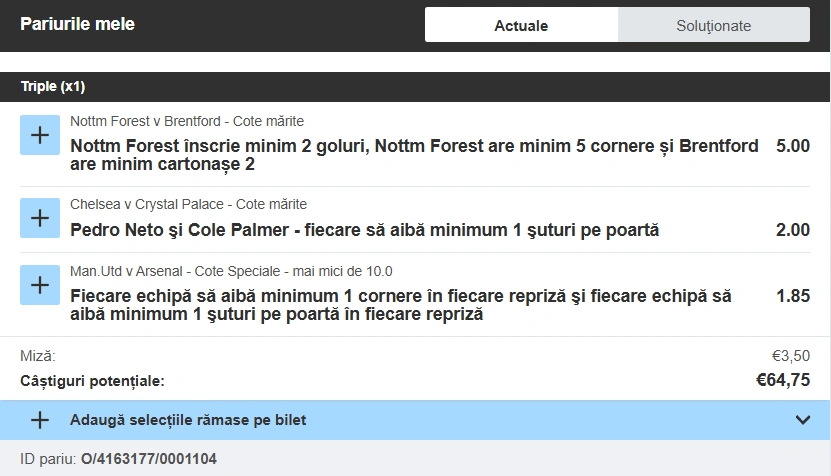 Biletul zilei din fotbal la Betfair în cotă 18 pe pariuri speciale, 17 august 2025
