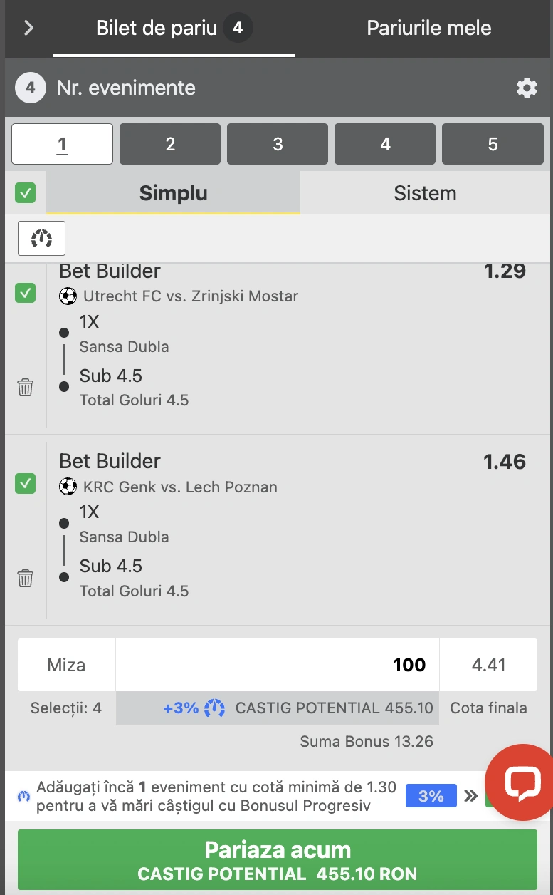 Biletul zilei din fotbal la Winbet în cotă 4.11