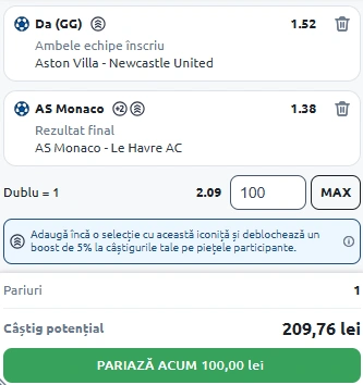 Cota 2 din fotbal 16 august 2025