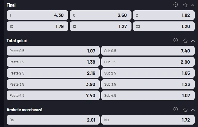 Cote pariuri Selimbar vs Sepsi OSK la MaxBet