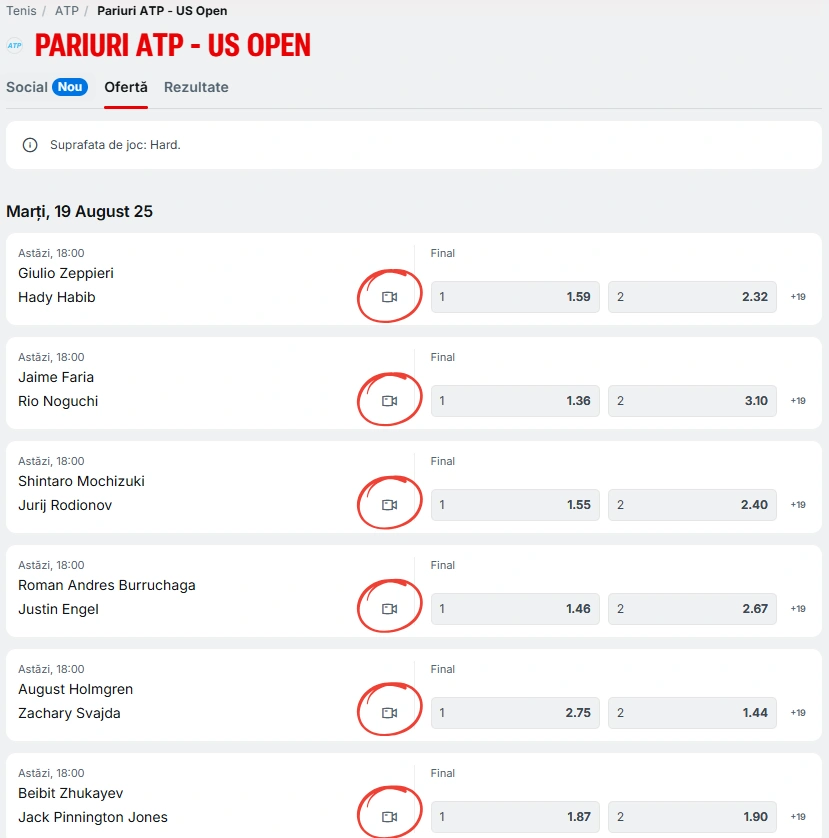 Cum poți urmări US Open 2025 în direct