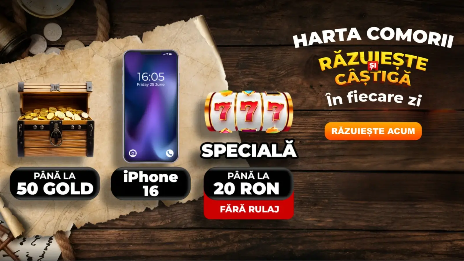 Joacă Harta Comorii la Winbet