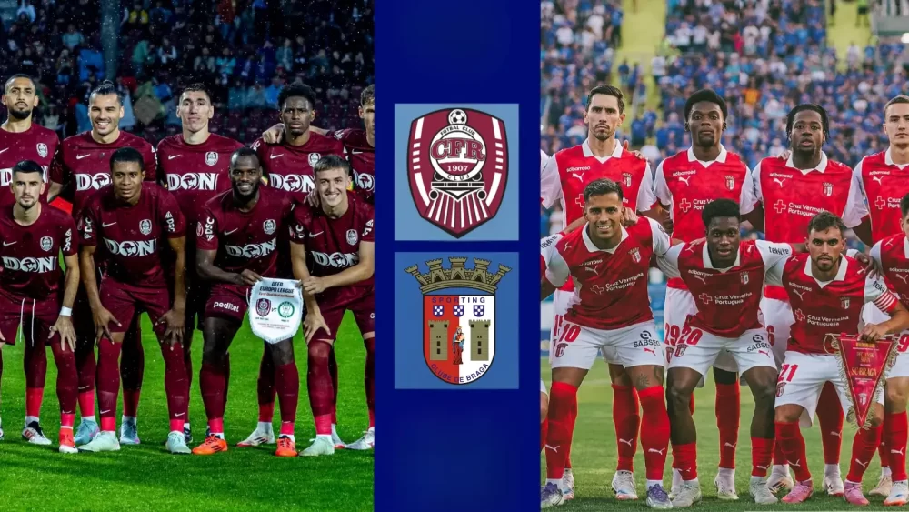 LIVE CFR Cluj VS Braga – Azi de la ora 1930, în turul 3 preliminar Europa League