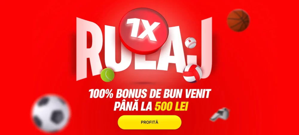 Superbet oferă 100% bonus cu rulaj 1x până la 500 RON