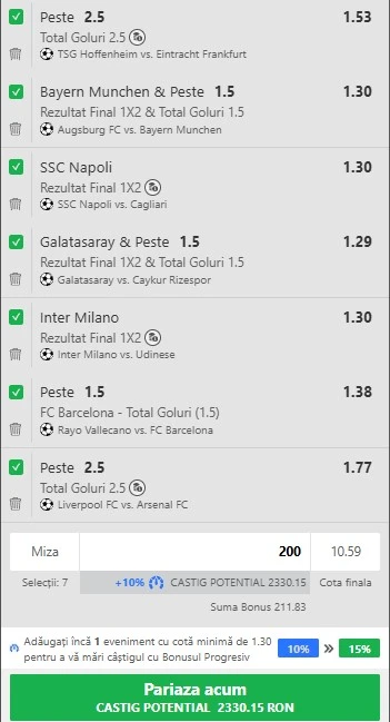 Bilet de weekend din fotbal la Winbet 30.08.2025