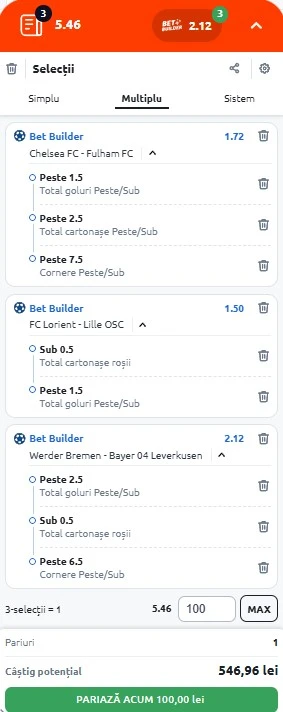 Biletul zilei din fotbal 30 august 2025