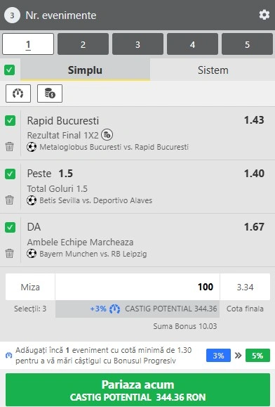 Biletul zilei din fotbal la Winbet 22.08.2025