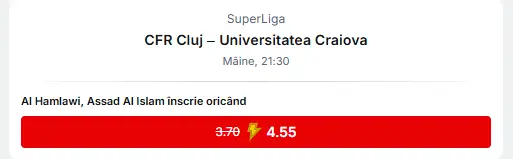 Biletul Zilei pe CFR Cluj - Craiova