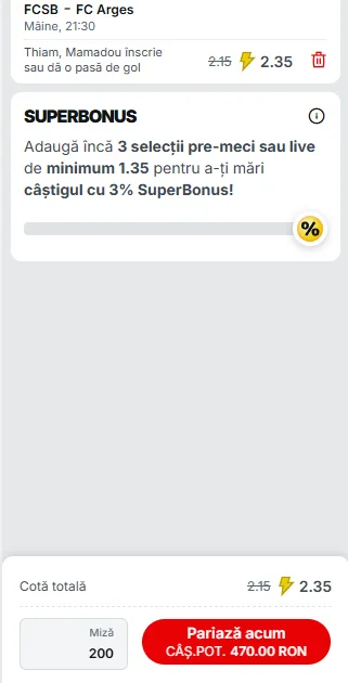 Biletul Zilei Superbet 24 august 