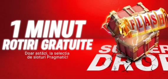 Joacă 1 minut Rotiri Gratuite la Superbet doar astăzi, 1 septembrie 2025!