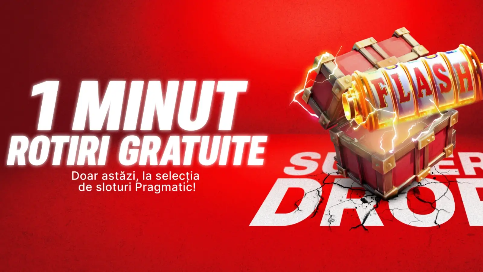 Activează Flash Super Drop și joacă 1 minut de Rotiri Gratuite la Superbet doar astăzi, 1 septembrie 2025