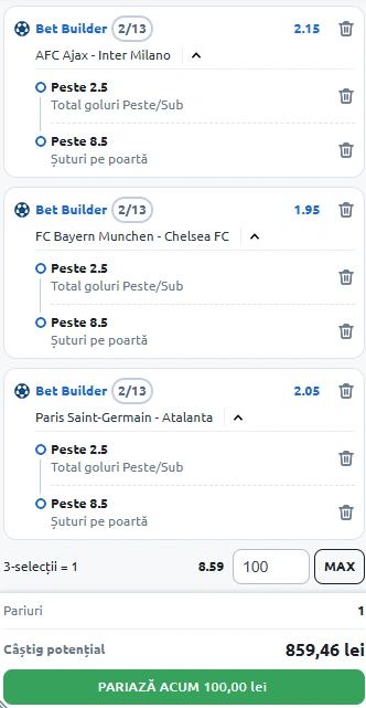 Biletul Zilei Bet Builder 17.09.2025