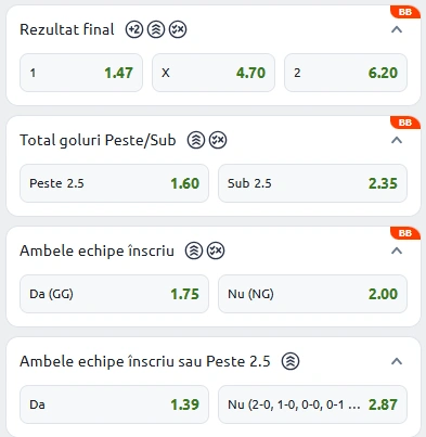 Cote pariuri PSG vs Atalanta la Betano