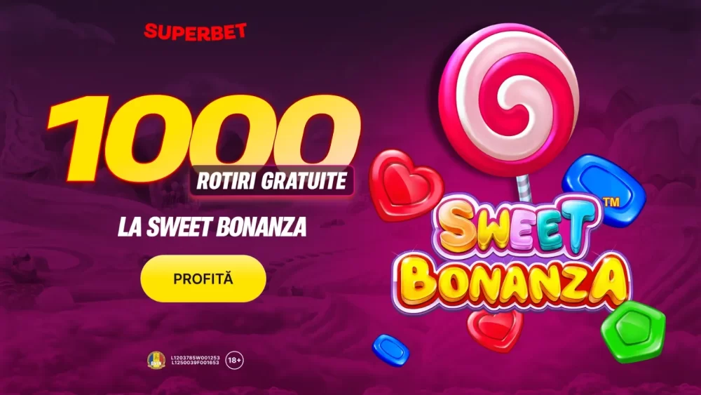 Doar în perioada 16 18 septembrie ai 1000 Rotiri Gratuite la Superbet la verificarea contului