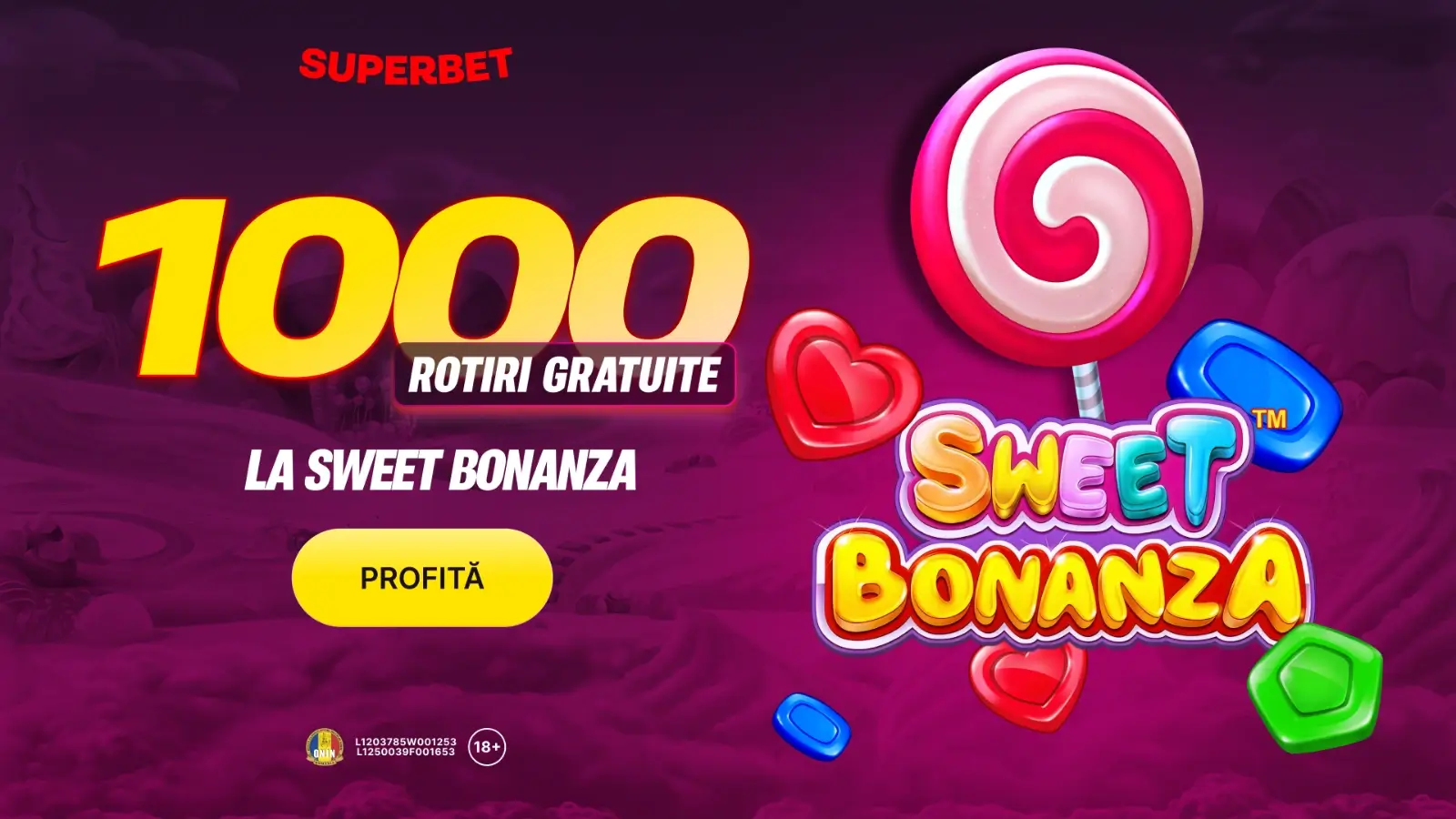 Doar în perioada 16 18 septembrie ai 1000 Rotiri Gratuite la Superbet la verificarea contului