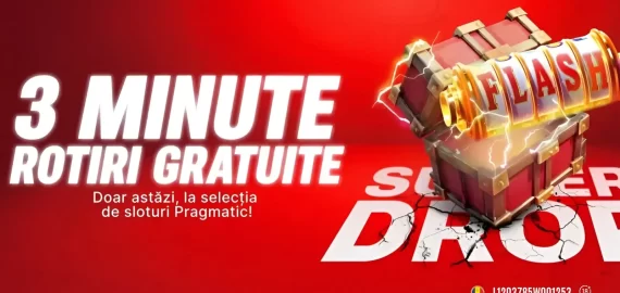Joacă 3 minute de Rotiri Gratuite la Superbet doar azi, 26 septembrie 2025