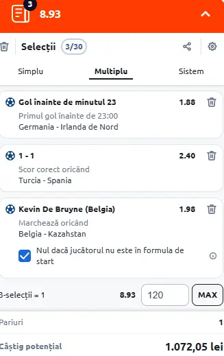 Biletul Zilei Betano 7 septembrie 