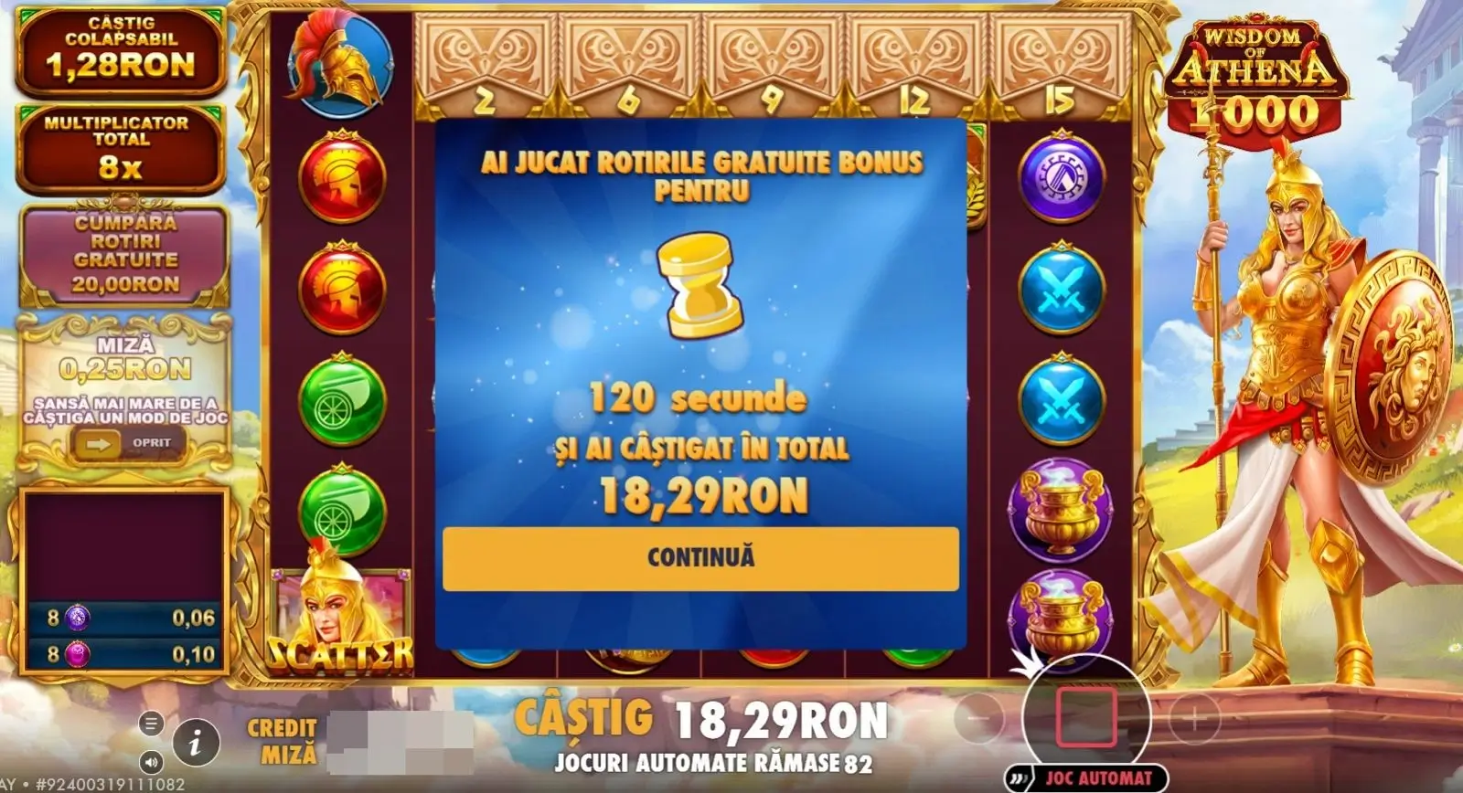 câștiguri obținute cu flas super drop