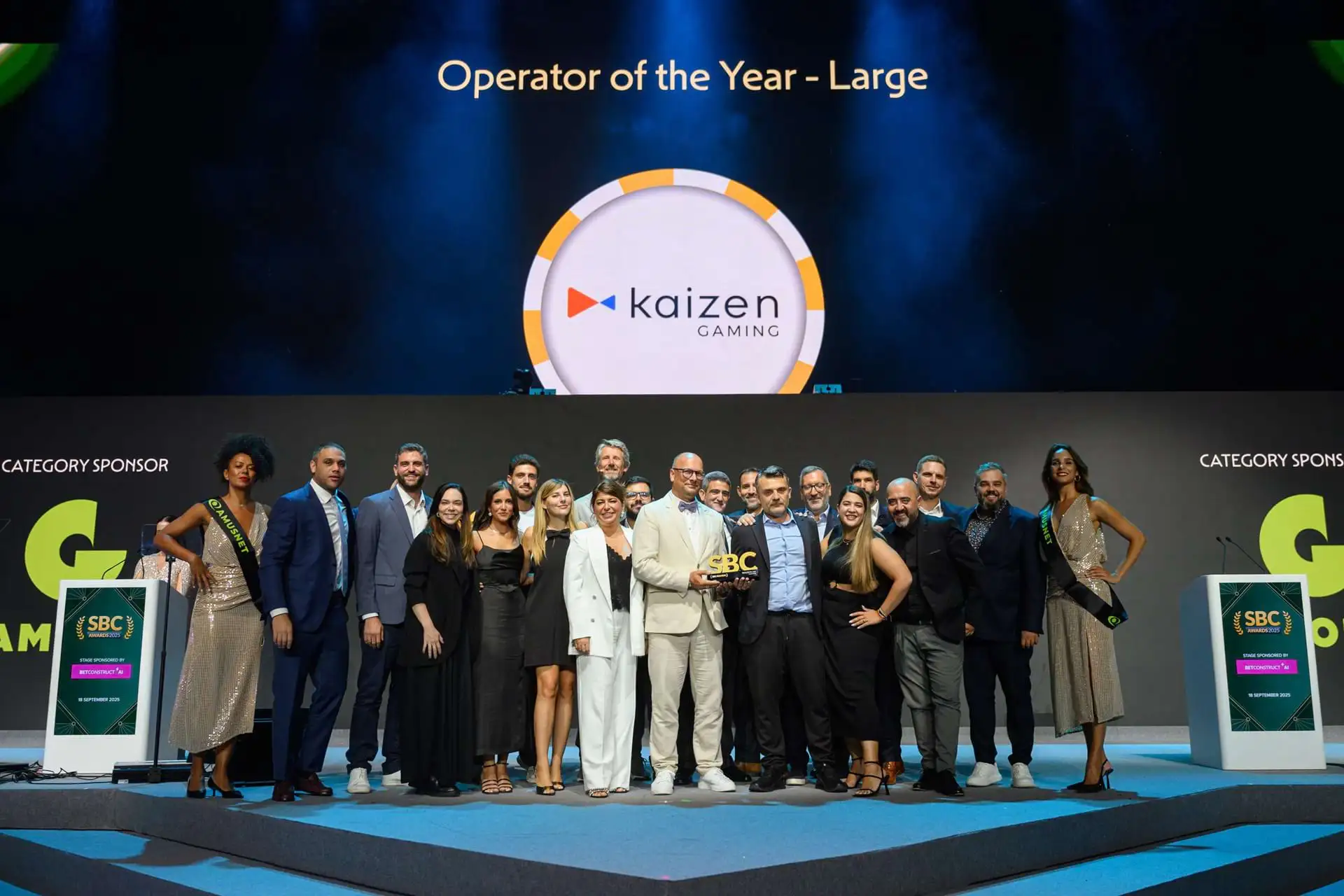 Kaizen Gaming a câștigat premiul pentru Operatorul Anului la SBC Awards 2025