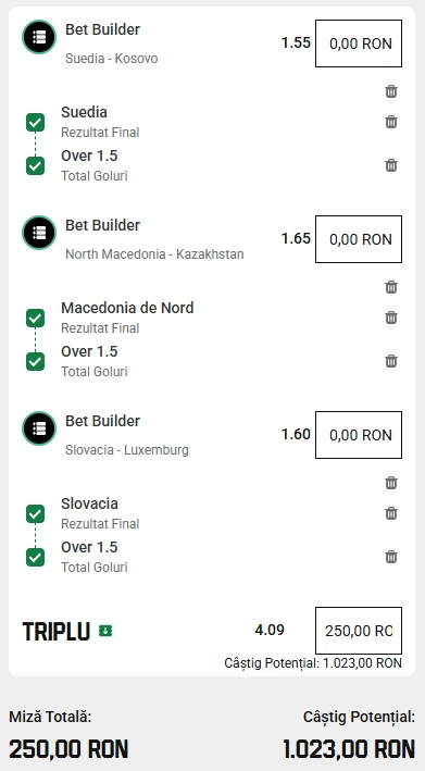 Biletul Zilei Bet Builder din 13 octombrie 2025
