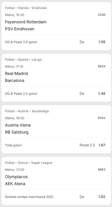 Biletul Zilei Superbet din 26 octombrie 2025