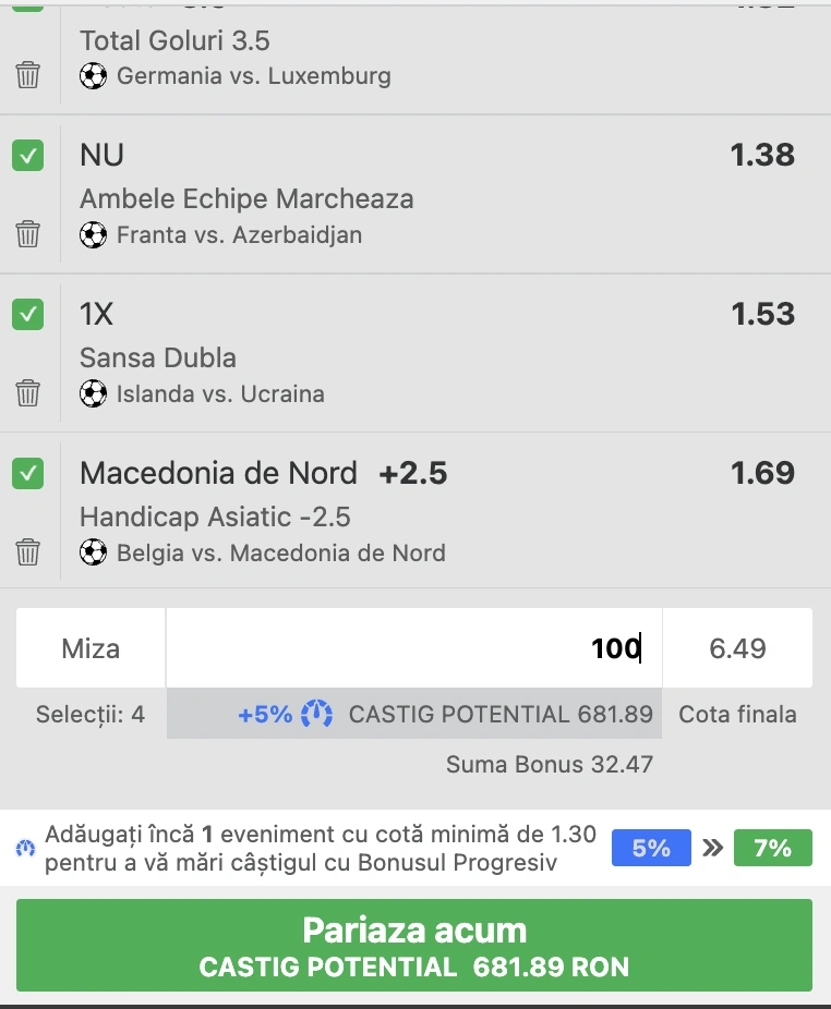 Biletul zilei din fotbal la Winbet, 10.10.2025. Cota 6 din calificările la CM 26 2